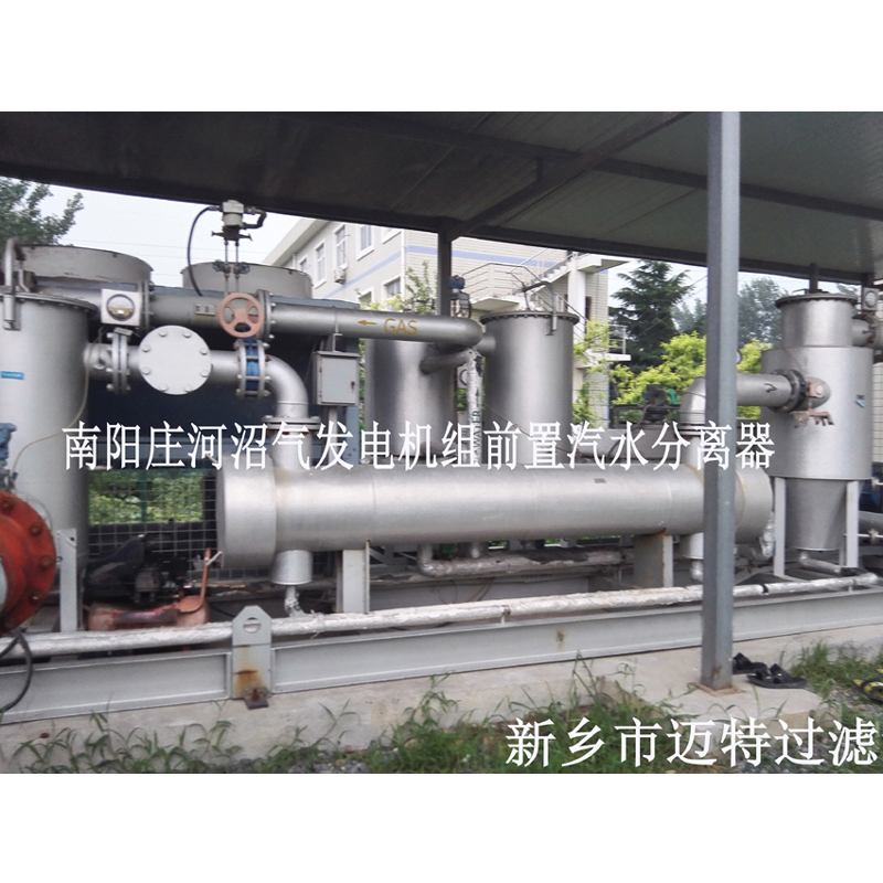 河南南陽垃圾沼氣發電廠燃燒機前氣體處理模塊，